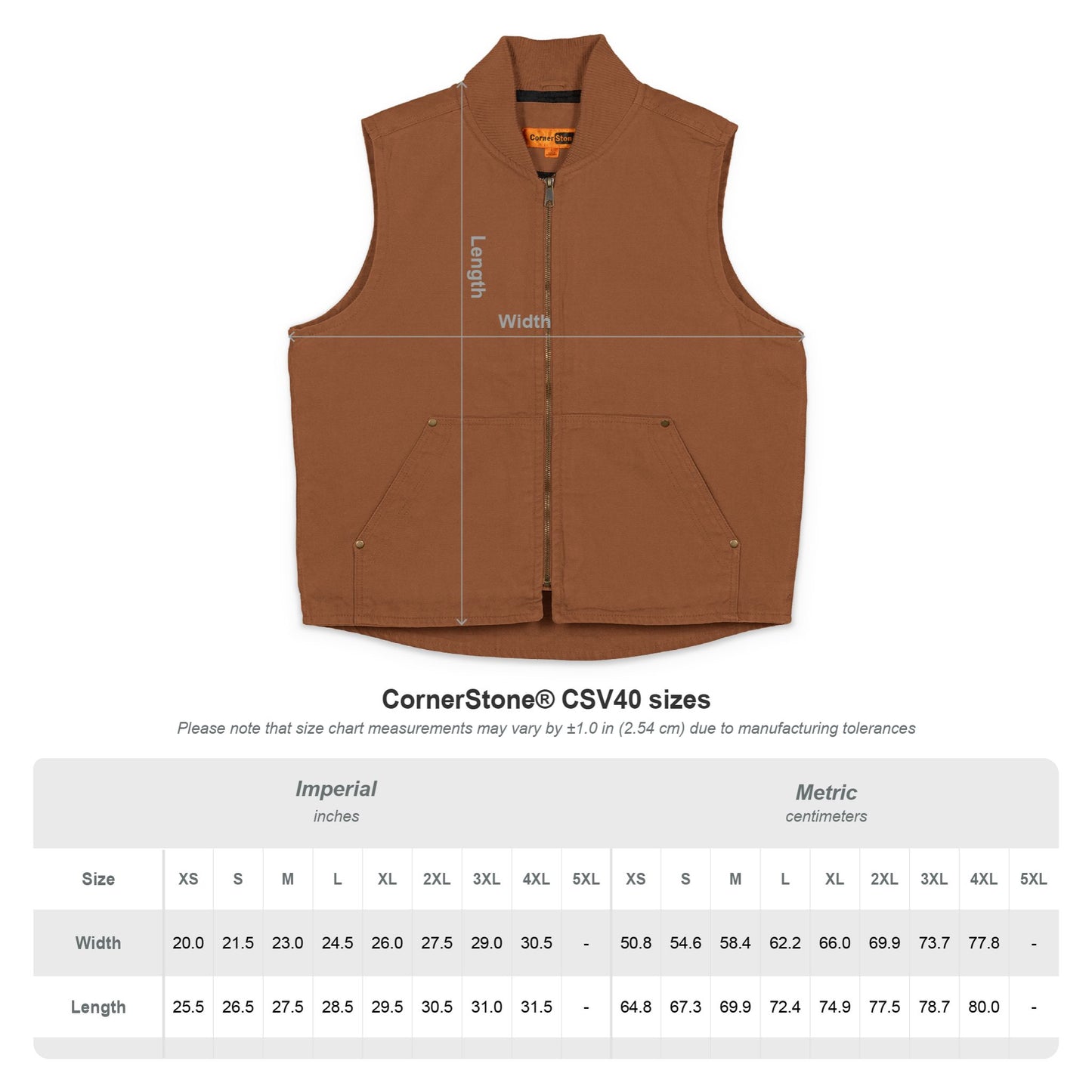 Chaleco motero Ranch Bordado — duck cloth lavado