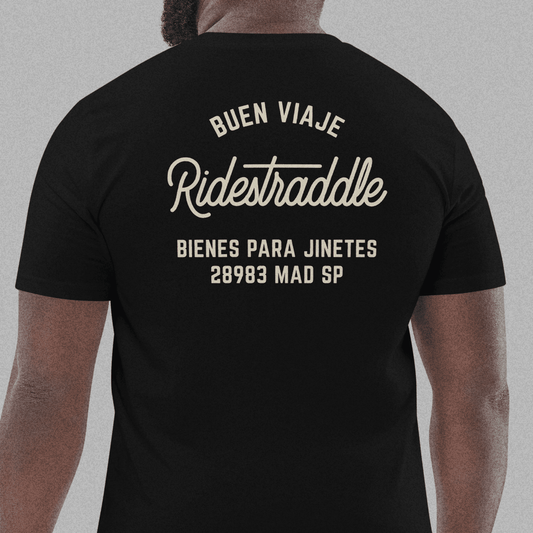 Camiseta motera Buen Viaje — ropa custom en español