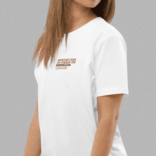 Camiseta motera Nostalgia — ropa vintage custom en español
